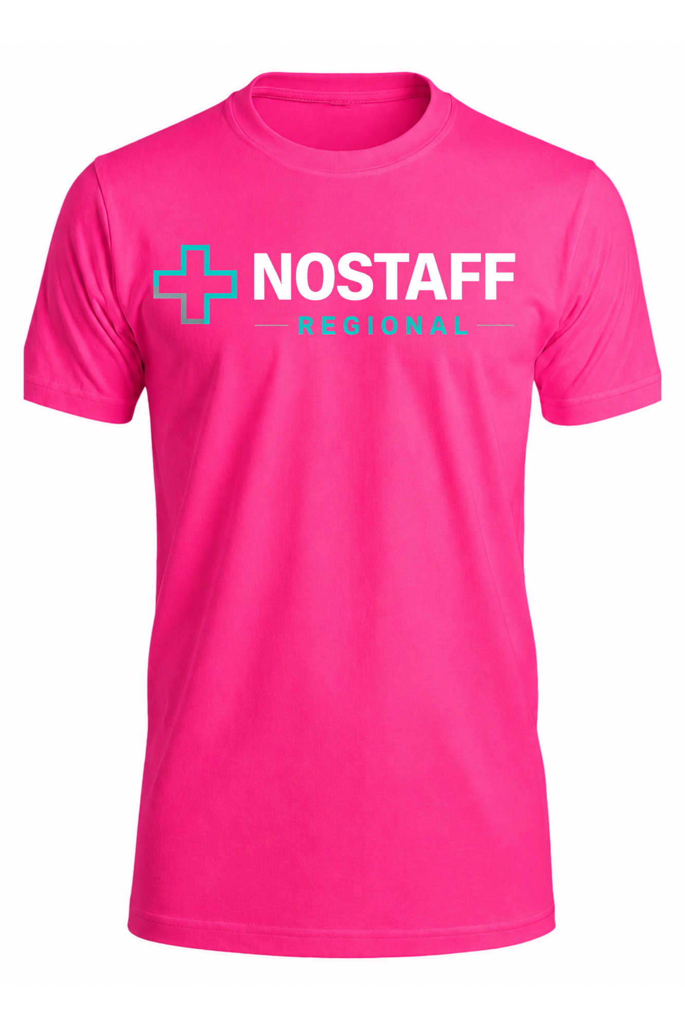 NOSTAFF REGIONAL Pink w/ Teal T-Shirt